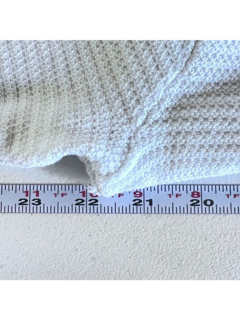 Mango MNG Men L Cotton Blend Ribbed Knit T-Shirt Short Sleeve Euro Summer Resort - Picture 10 of 14
